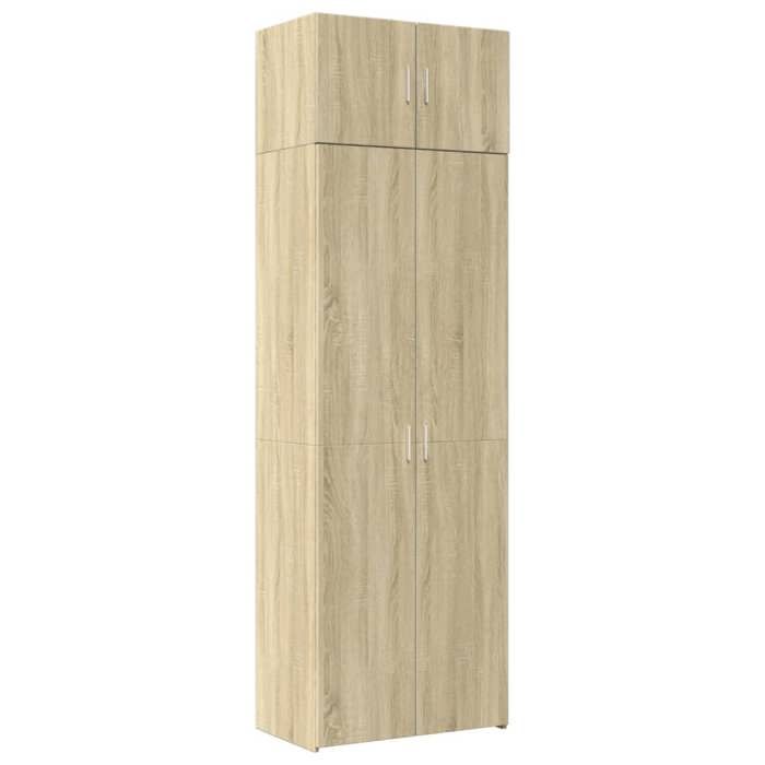 VidaXL Storage Cabinet Sonoma Oak 70x42.5x225 Cm, Bathroom Storage Cabinet, Room Storage Unit 3281324