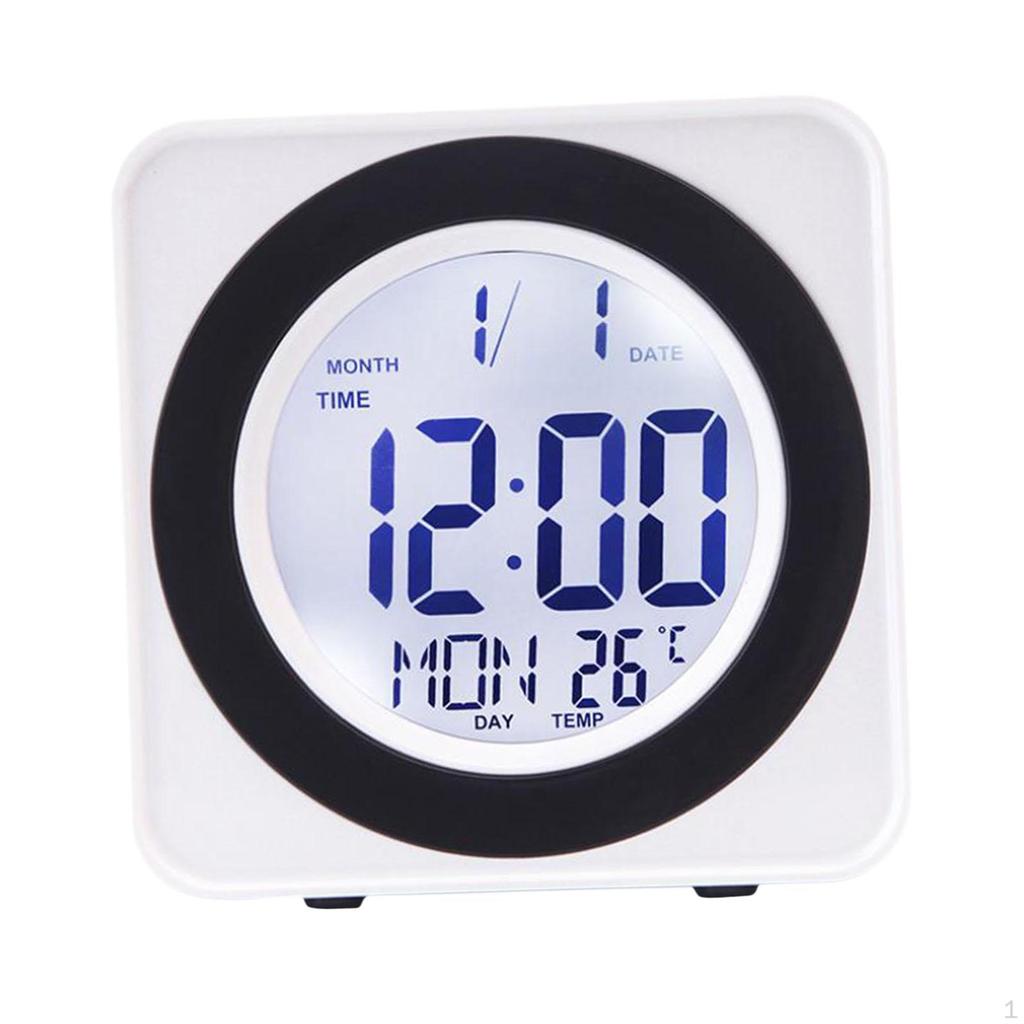 Clock, Desktop Alarm Small Portable Square Modern Electronic Home Decoration