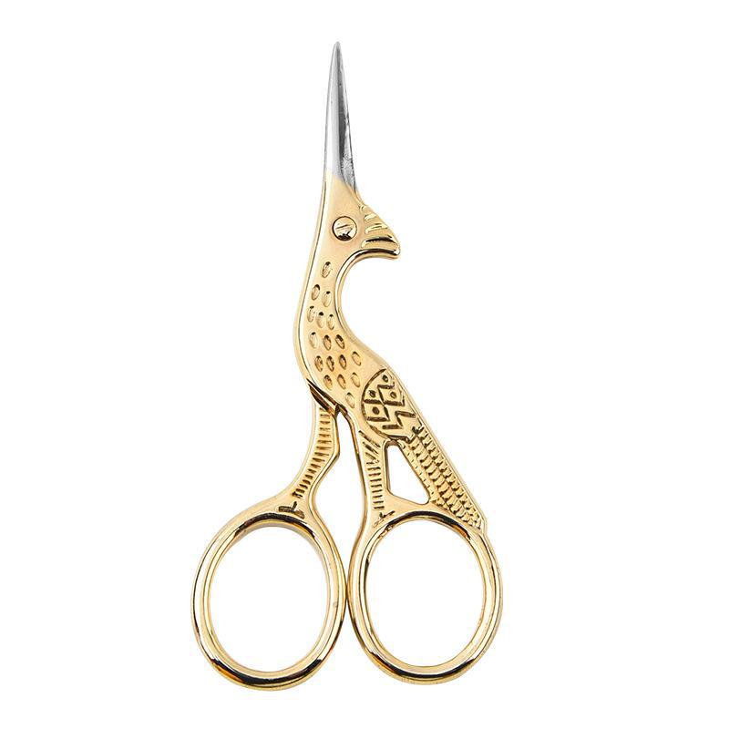 Stainless Steel Eyebrow and Nose Hair Scissors: Rounded Head Trimmer for Beard and Beauty Use