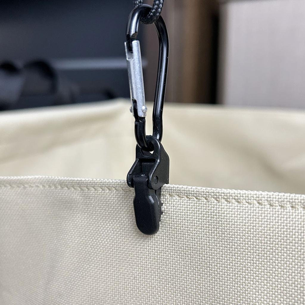 Camping Tent Tighten Lock Grip Clamp with Carabiner for Outdoor Tarp Awning Clamp Clips Camping Tent Snaps Hangers Clip
