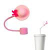 Dustproof Drinking Straw Caps Plug Reusable Straw Tip Lid Dustproof Plugs Cover Hat Shape Silicone Straw Cover Caps