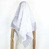 Dame S Tre-lags Chiffon Khimar Justerbar Ensfarvet Etnisk Tørklæde