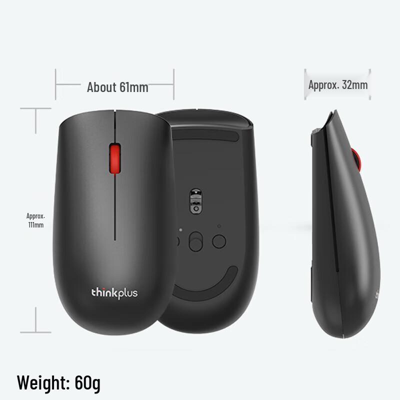 Lenovo thinkplus Dual-Mode Wireless Mouse T60X