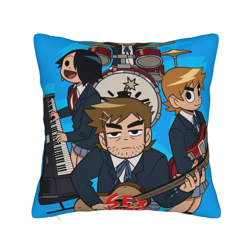 Scott Pilgrim Vs The World Anime Pillow Cover Comfy Cushion Cover Morden Pillow Case For Sofa Car Home Decor