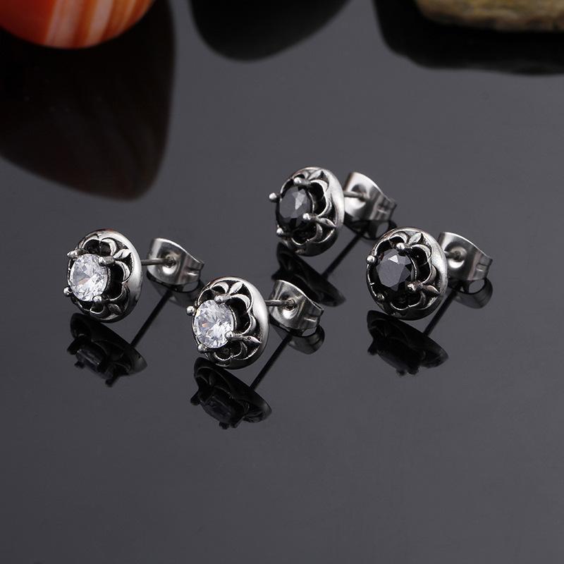 Korean Version of Titanium Steel Men's Earrings Jewelry