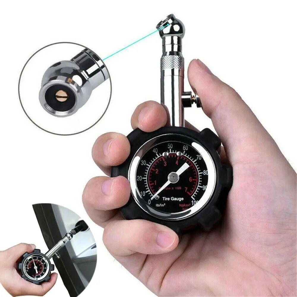 0~100 PSI Tire Pressure Gauge High Accuracy Car Tire Air Pressure Tester Motorcycle Use