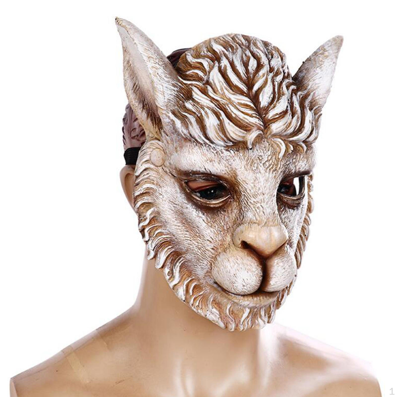 

Animal Mask Easter Cosplay ,Accessories Props, PU Foam, Facial Half Face Cover for Lion