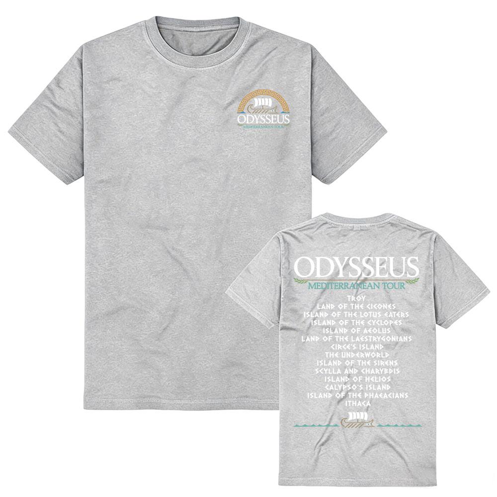 Odysseus The Odyssey T-shirt Unisex Streetwear Cotone Morbido Manica Corta T-shirt Donna Estiva Scollo a O Design Grafico Maglietta Merch