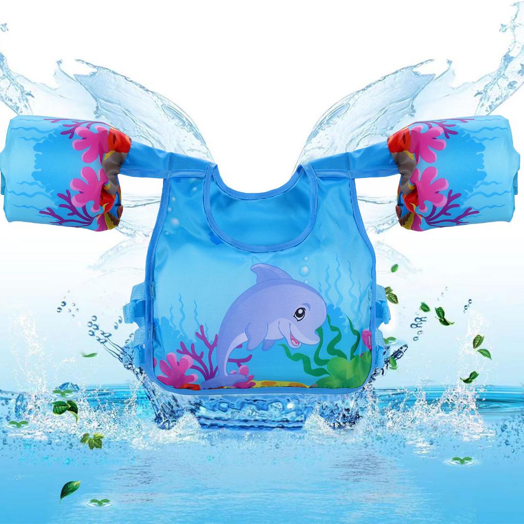 Colac de braț pentru bebeluși, manșon de braț, colac plutitor cu desene animate, vestă de salvare sigură, vestă de flotabilitate, spumă de înot, jucării de piscină, vestă de salvare, echipament de înot pentru copii