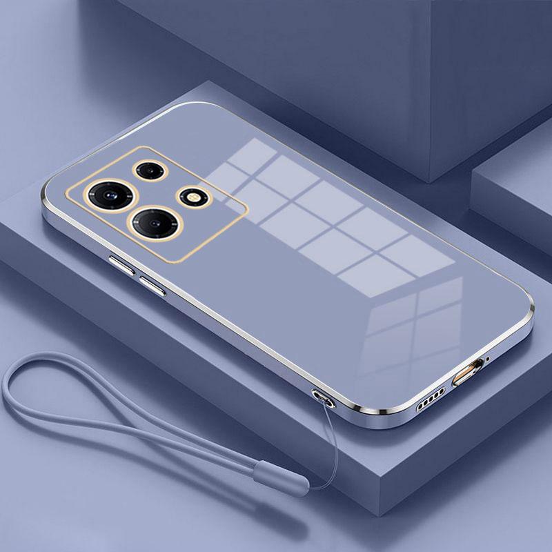 Infinix Note 30 dėklas prabangus kvadratinis dengtas X6833B, X6716B telefono dėklas atsparus smūgiams silikoninis galinis dangtelis Fundas