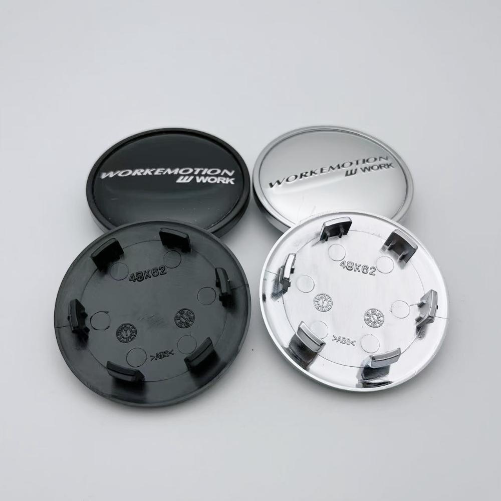 4pcs JDM 62mm W Work Emotion Logo Badge Car Wheel Center Caps Wheel HubCaps Auto Rim Centre Cover Car Accessories for Land Rover