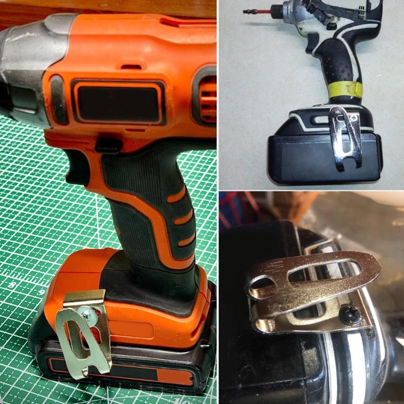 Stainless Steel Tool Belt Clip Secure Fastening Suitable for Workshop and Job Sites Use Safe Convenient Belt Attachment
