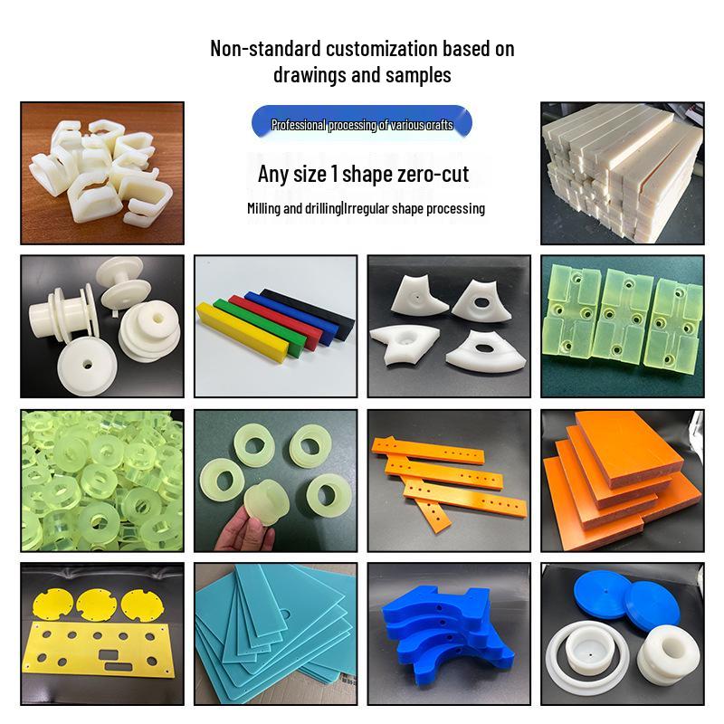 Black & White Polyoxymethylene (POM) Plate: High-Strength, Wear-Resistant Engineering Plastic, Zero-Cut Processing Processed