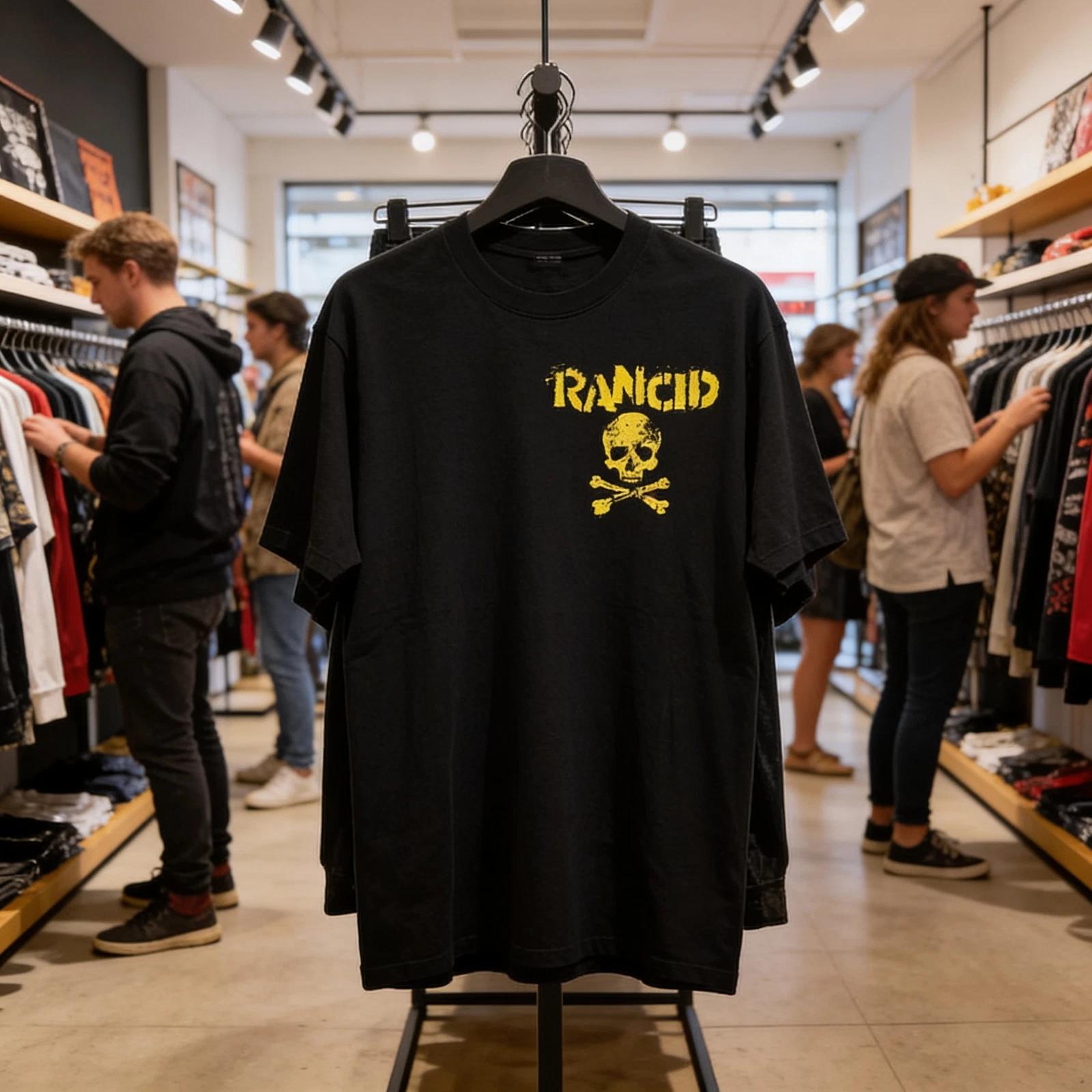 Группа Rancid черный Короткий рукав Все размеры 2XL