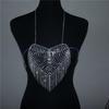 Luxury Heart-Shaped Rhinestone Back Chain, European And American Fashion And Sexy Body Chain Accessories Back Chain