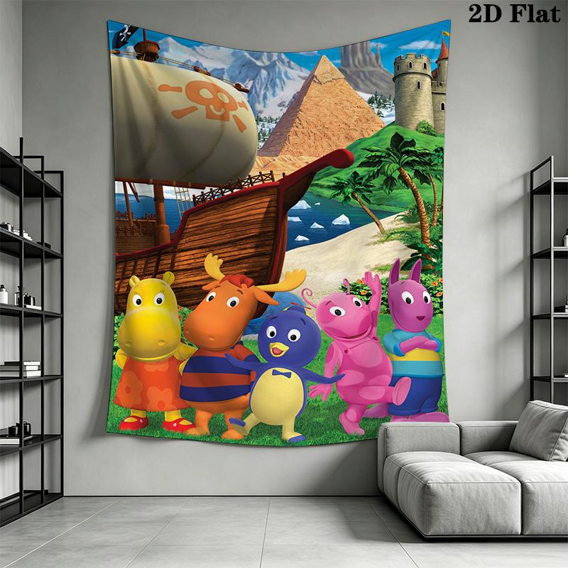 The Backyardigans Pattern Home Decor Tapestry, Wall Hanging, Decorative RV Wall Cloth.SGT0917344