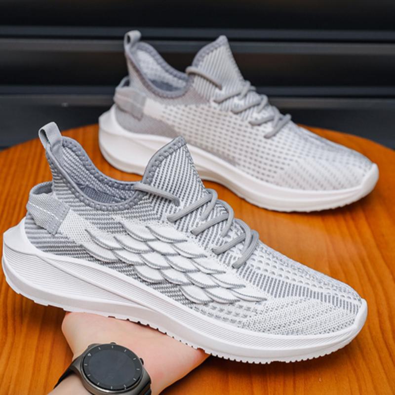 Flyweave Breathable Casual Shoes Men's Mesh Lightweight Sports Shoes Running All-match Men's Shoes