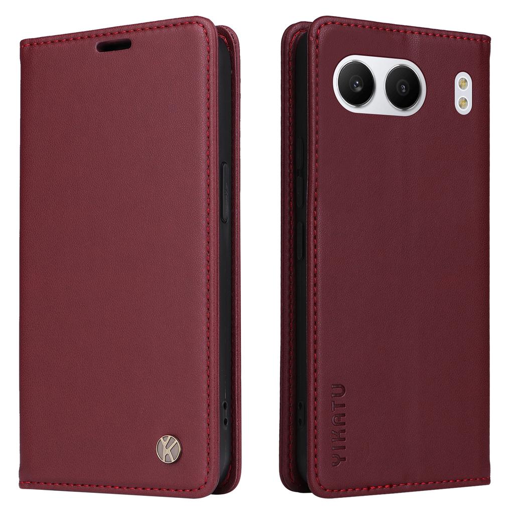 YIKATU YK-001 For OnePlus Nord 4 Case Stand Leather Phone Cover Strong Magnetic Closure