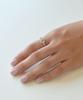 Vivus Round Gemstone White Gold Silver Moonstone Ring