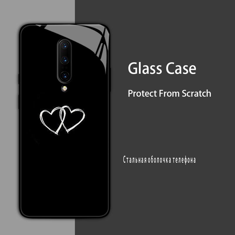 For Oneplus 7 Pro Case Cover Tempered Glass Case Hard Shockproof Coque Bumper For One Plus 7T Pro 7 T Protect Case oneplus7T