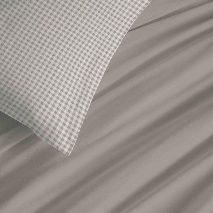 Pack complet housse de couette réversible "Vanessa" 6 pièces pour lit 140 x 190 Gabrielle Naturel