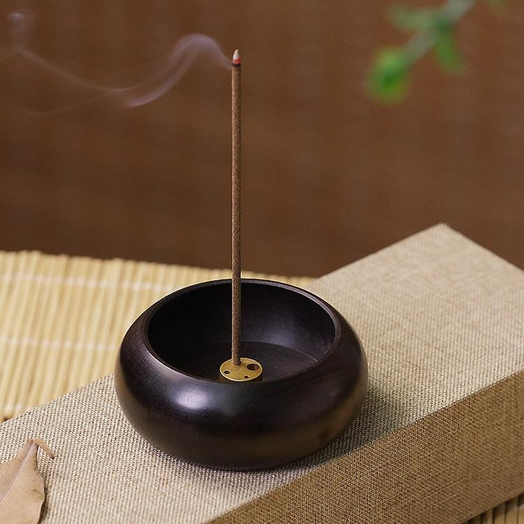 Wooden Incense Burner Mini Small Plug-in Line Incense Holder Incense Stand Table Incense Acccessories