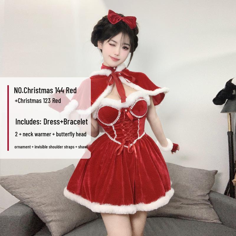 2025 Weihnachten Pailletten Schleife Neckholder Trägerlos Bodycon Mini Kleid