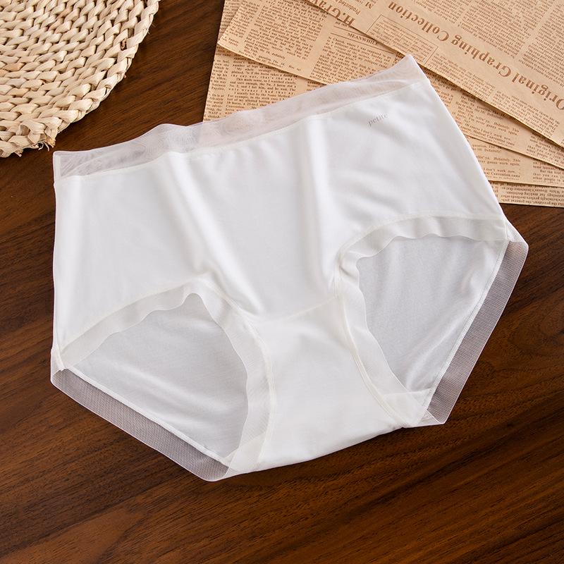 80s Modal Women's Mid-High Waist Seamless Antibacterial Briefs with Pure Cotton Crotch