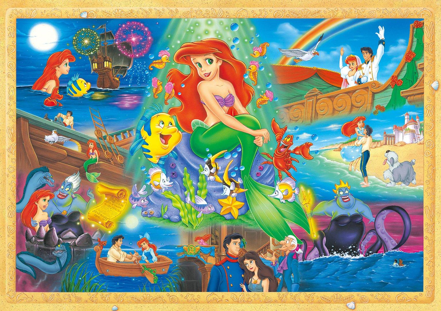 

1000-Piece Jigsaw Puzzle The Little Mermaid: Love Is Deeper Than the Sea - 1000-Piece Luminous Puzzle (29.7x42cm)