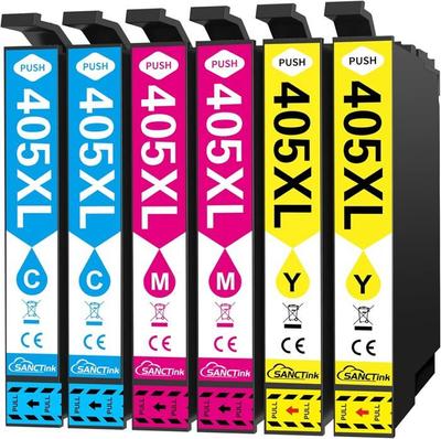 Ink Cartridges - SANCTink - 405XL - Compatible Epson - 6 Packs - High Compatibility