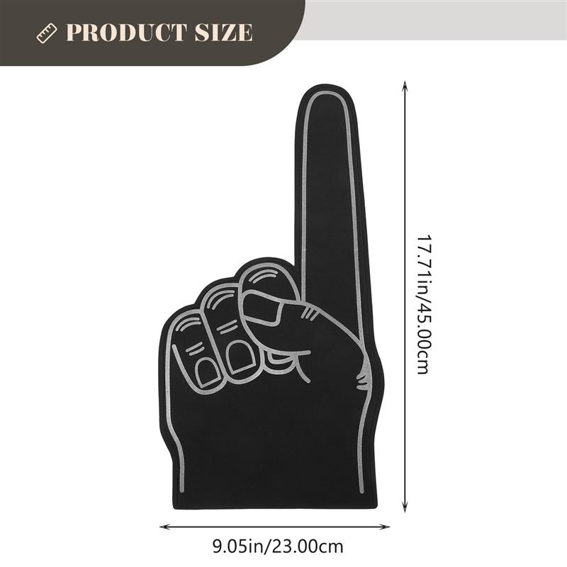 3pcs Portable Fingers Giant Foam Fingers Bulkleading Props Glow Basketballb Sports Event Giant