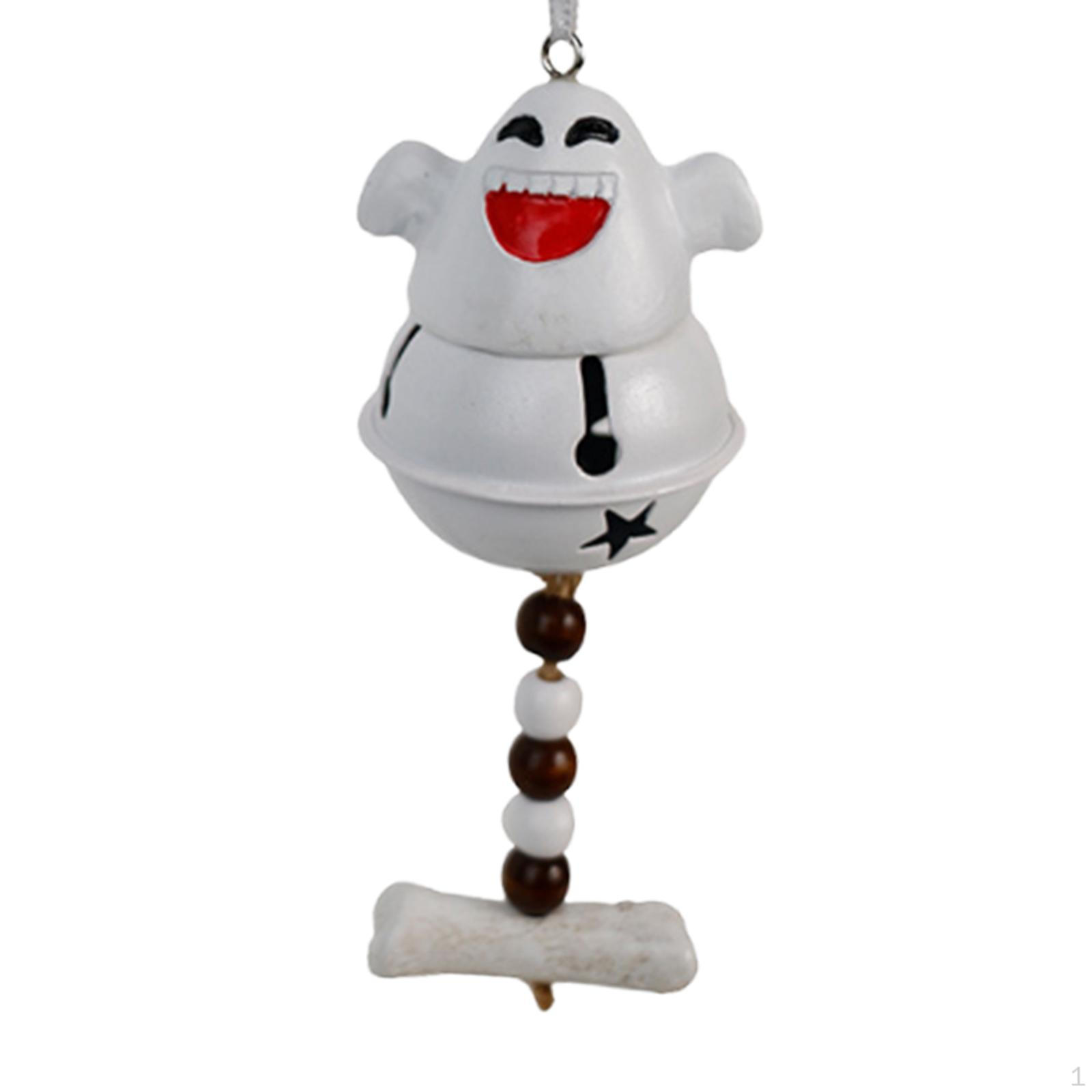

Bell Wind Chime Halloween Decoration Cute Windchime Pendant Hanging Ornament for Front Smile Face