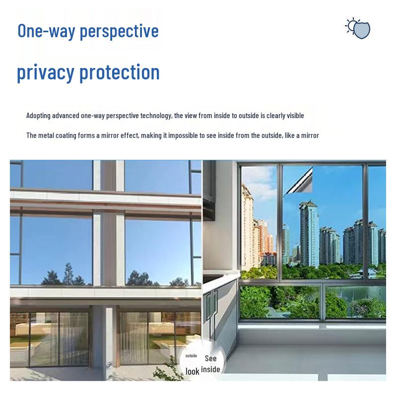 Self-Adhesive Anti-UV Heat Insulation One-Way Privacy Window Film
