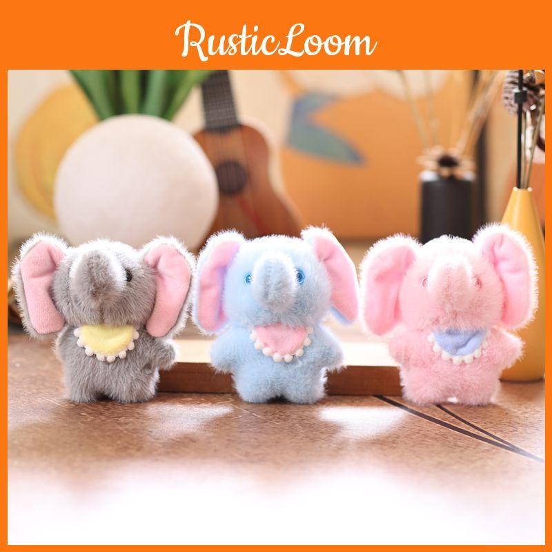 Soft Plush Cute Scarf Elephant Keychain Stuffed Animal Gift For Teens Girls Kids