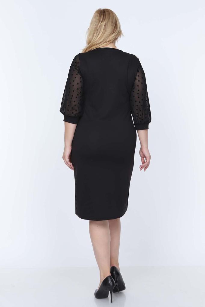 Women's Big Size Dress Tulle Sleeve Star Plus Size Dress