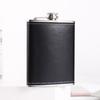 Changqi 8oz Stainless Steel Hip Flask with Brown Leather