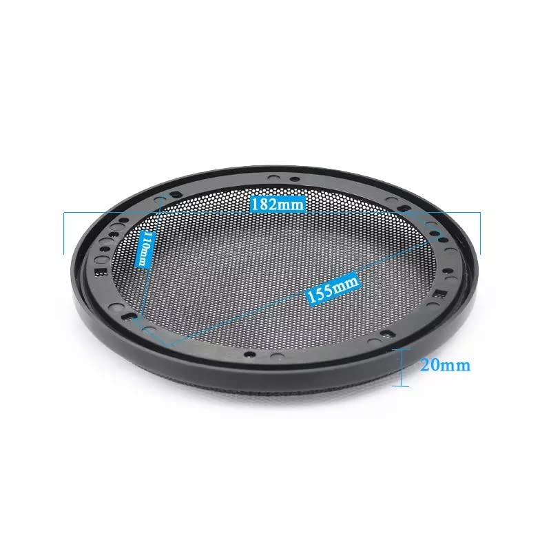 Deepa Speaker Grill Cover, 6.5 Inches, 16/17 Cm Mesh, Black