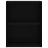VidaXL Bibliothèque à 2 niveaux Noir 60x30x76,5 cm Aggloméré