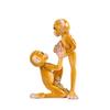 Carine Sculture di Scimmia Yoga in Resina, Decorazione Divertente Statuetta Animale per Scaffale di Casa Supporto TV Mobile Bar Ingresso, Ornamento Creativo da Scrivania Regalo per Yoga