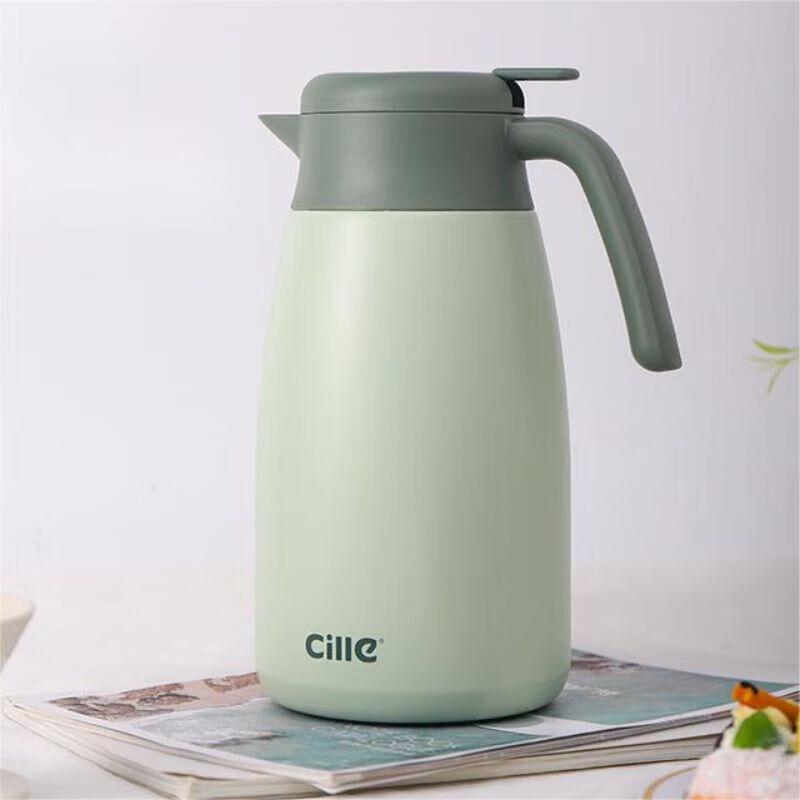 Cille 2L 304 Stainless Steel Press-Type Thermos Pot