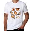 Shibes In Light Blue Tshirt All Match Print Short Sleeve Top