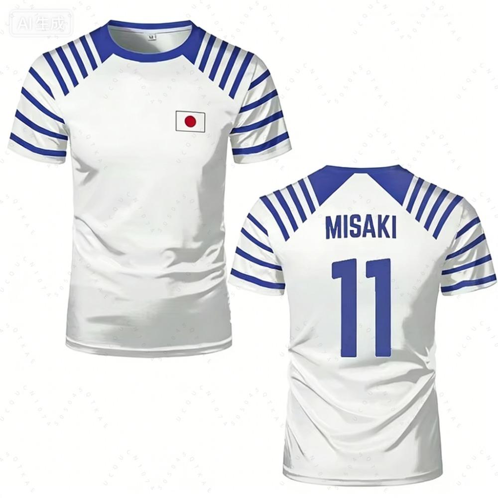 2026 New Captain Tsubasa Anime Men Women T-Shirt Japanese Flag Print Summer Short Sleeve Casual Tee Sport Kids Cycling T-Shirt