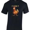 F Caw Funny Chicken T Shirt Meme Quote Vintage Homme Graphic Breathable Streetwear Comfortable Stylish Versatile Casual