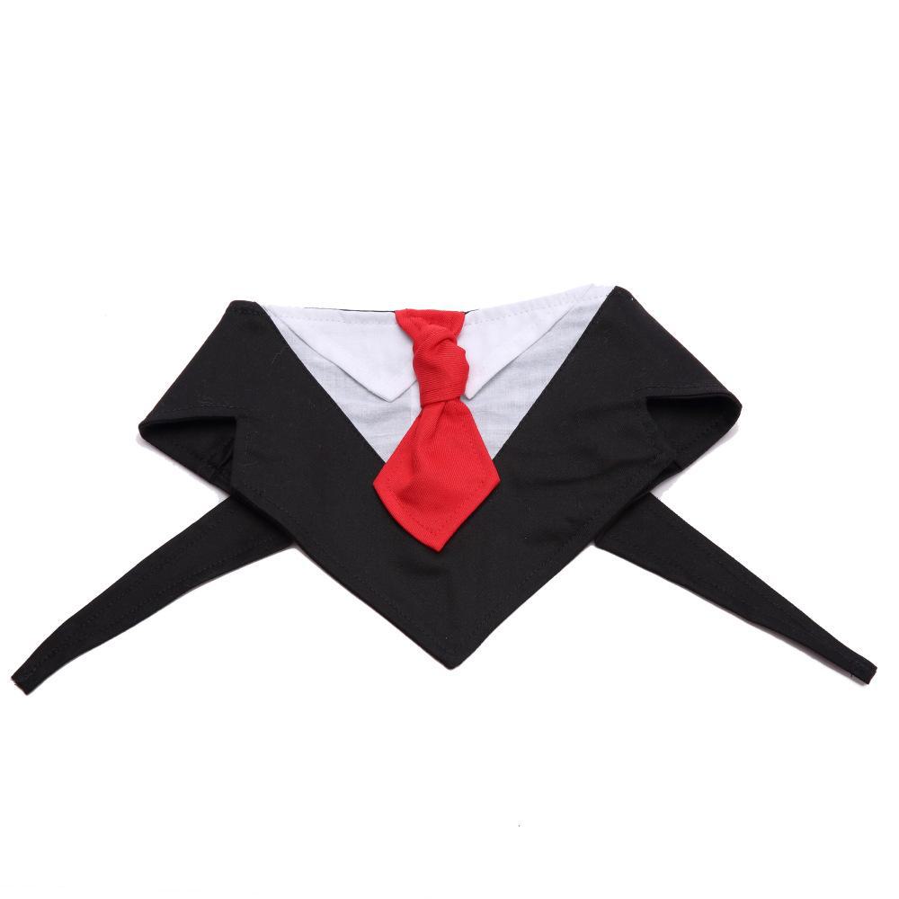 

Весенне-летний наряд для собаки с галстуком-бабочкой и треугольным шарфом Medium