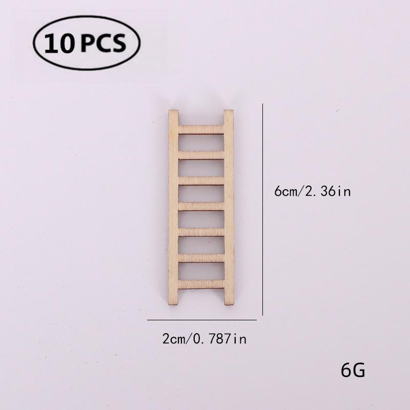 Christmas Wooden Elf Fairy Door Kit Tiny with Christmas Decoration Accessories for Mini House Furniture Christmas Decoration