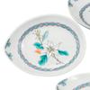 Kutani Ware Size Plate Set with Different Flower and Flower Pictures "Iwataya" 4.8 K8-58