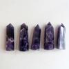 Dream Natural Purple Amethyst Quartz Crystal Stone Point Healing Wand Hexagonal