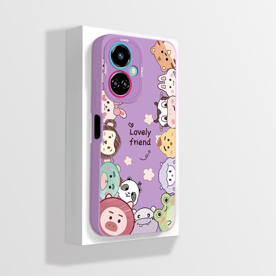 For Tecno Camon 19 Case Camon 19 Pro Neo Phone Case Astronaut Flower Camera Protection Anti Drop Liquid Silicone Soft Back Cover