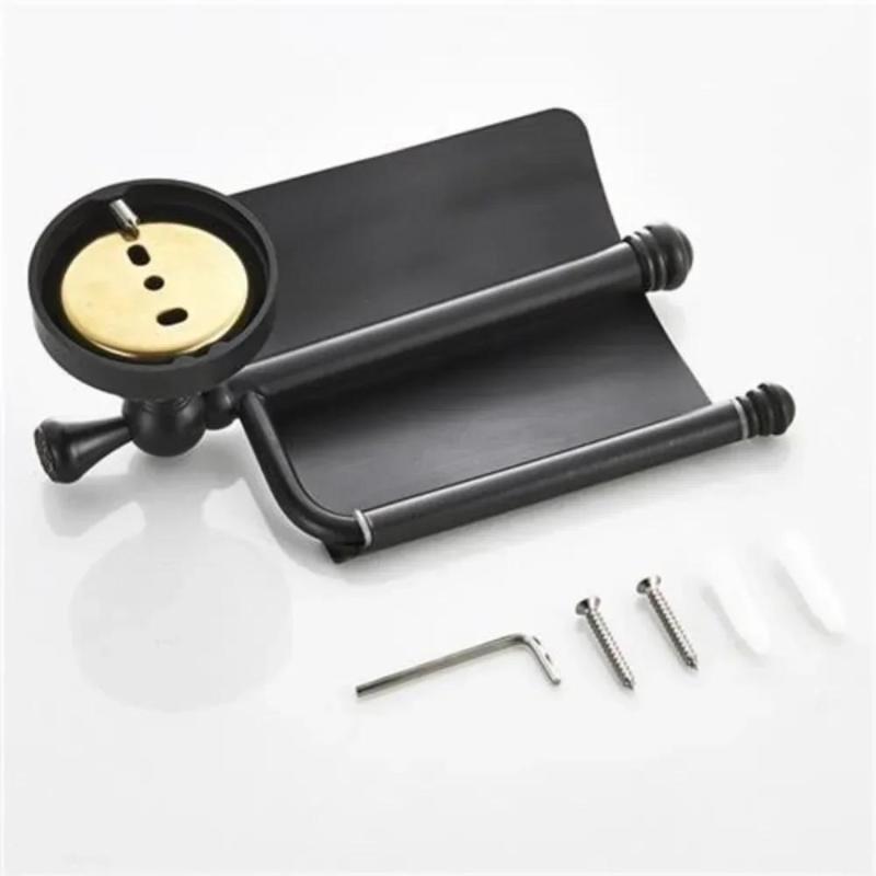 New Bathroom Household Antique Bronze Toilet Roll Paper Holder Wall Mounted Roll Tissue Shelf Dispenser Accessory Tissue Holder