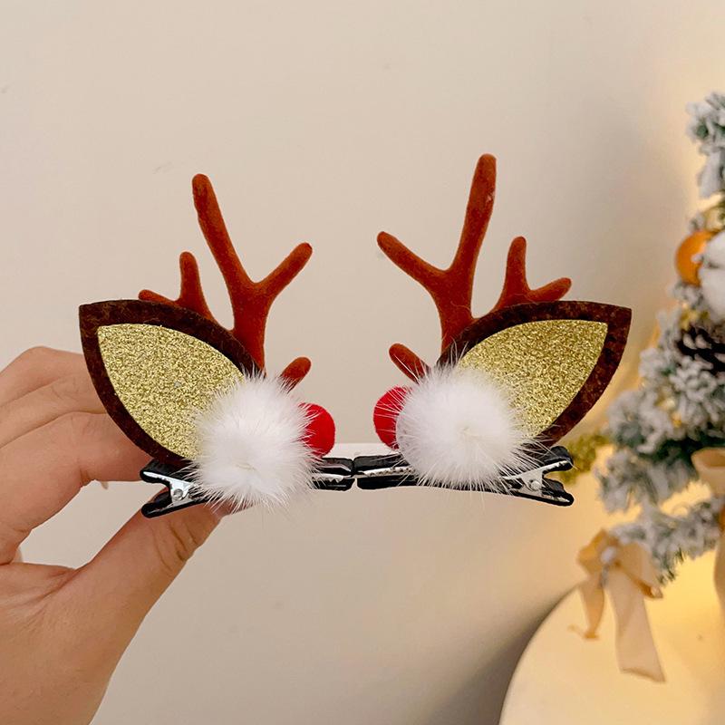 Dziecięca świąteczna opaska renifera - Uroczy świąteczny dodatek do włosów do zdjęć